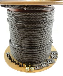 Kit câble métallique P2000 25 H30 2/1 – 70,0m DE 1Bm-4m